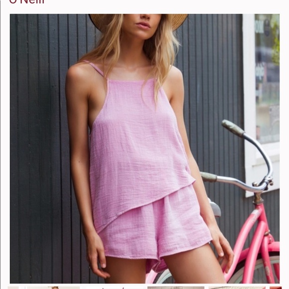 O'Neill Pants - O’Neill Pink Spaghetti Strap Romper size XS BNWT